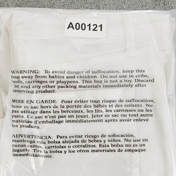 Ella Moss Jeans Womens 6/28 White High Waist Straight Leg Stretch Denim Ankle - Picture 13 of 13